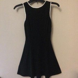 Vintage Black and White Mini Dress